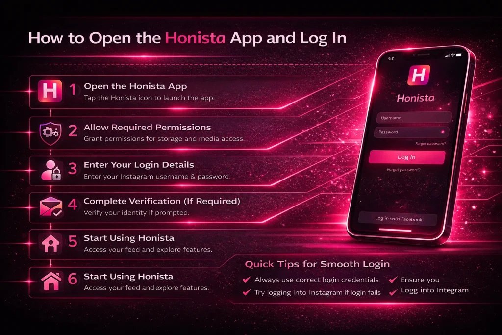 How to Log In to the Honista App