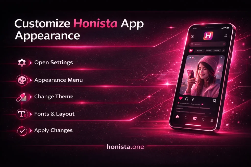 customize honista app appearance